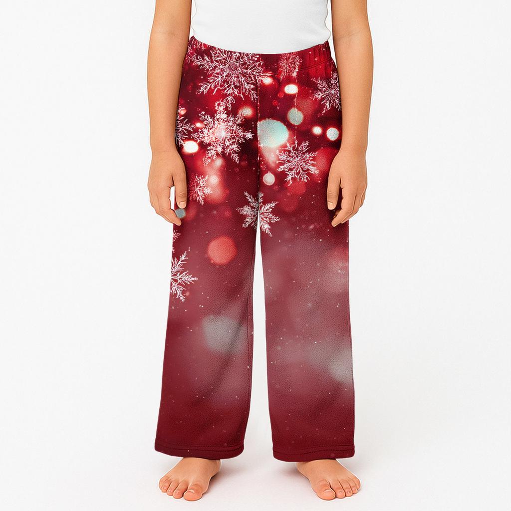 Children's Winter Pants Full Length Long Trousers Printed Pants