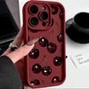 Luxe Donker Kersenhout Voor iPhone 16 15 14 7 8 Plus XS XR X Telefoonhoesje Voor iPhone 17 16 15 14 13 12 11 Pro Max Schokbestendige Hoesjes