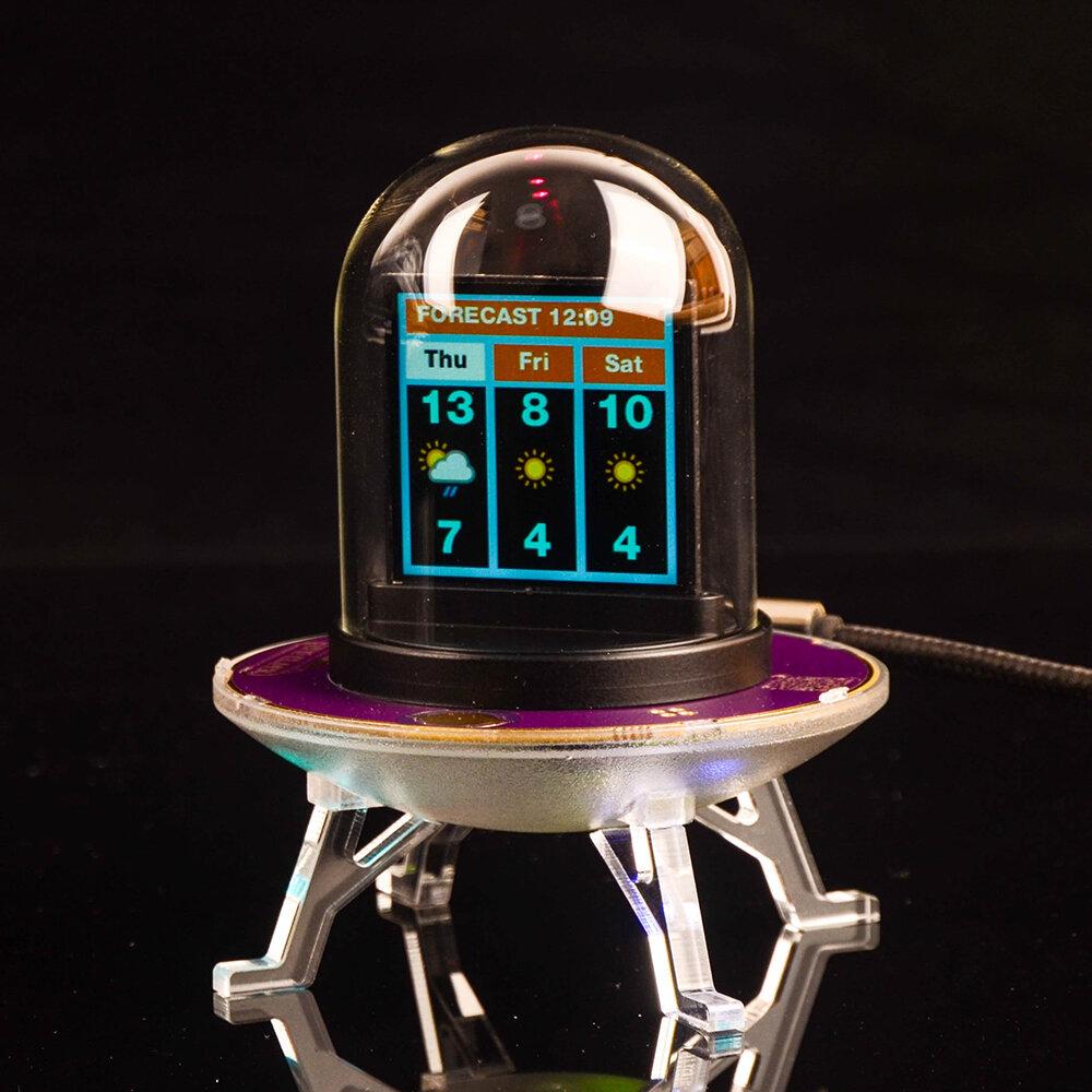 Bitcoin Fiyat Takipçisi. Renkli RGB Işıklar ve WIFI Hava İstasyonu ile Nixie Tube Çalar Saat. Kendin Yap Albüm ve GIF Animasyonları