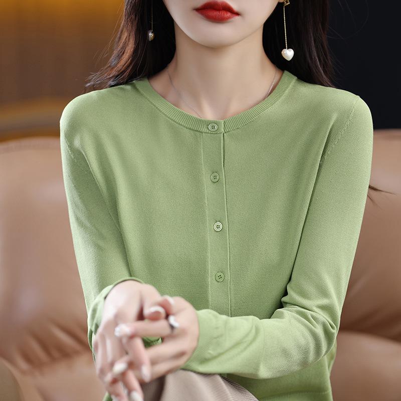 Sommer Strickjacke Langarm Sonnenschutz Klimaanlagenhemd