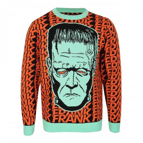 Universal Monsters Unisex pletený svetr s portrétem Frankensteina pro dospělé
