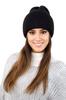 Alma Winter Fluffy Ribbed Hat Color Black