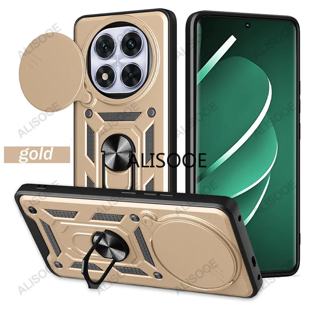 

Funda для Redmi Note 14 Pro Plus 5G (Глобальный) Чехол POCO X7 Pro с кольцом-подставкой для камеры и чехлом для Xiaomi Redmi Note 14 5G Capa Redmi Note14Pro Plus золотой