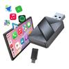 Vyvylabs Wireless CarPlay Adapter Fast Auto-Connect Mini Box USB Plug-and-play for iPhone 6 and Android 11 Above with USB-A Port