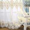 1/2 Stück luxuriöse, bestickte dicke Vorhänge im europäischen Stil für Wohnzimmer, Balkon, Schlafzimmer, zweilagiger Verdunkelungsvorhang