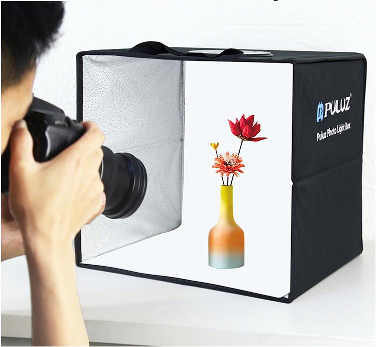 

Круговой свет Портативный складной набор 30 см Реквизит для фотосъемки товаров малого размера 6 видов Двусторонний цветной фон чёрный