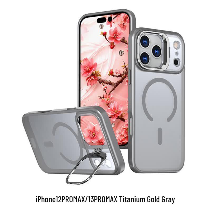 CAXITON Magnetic Lens Stand Anti-Drop Case for iPhone