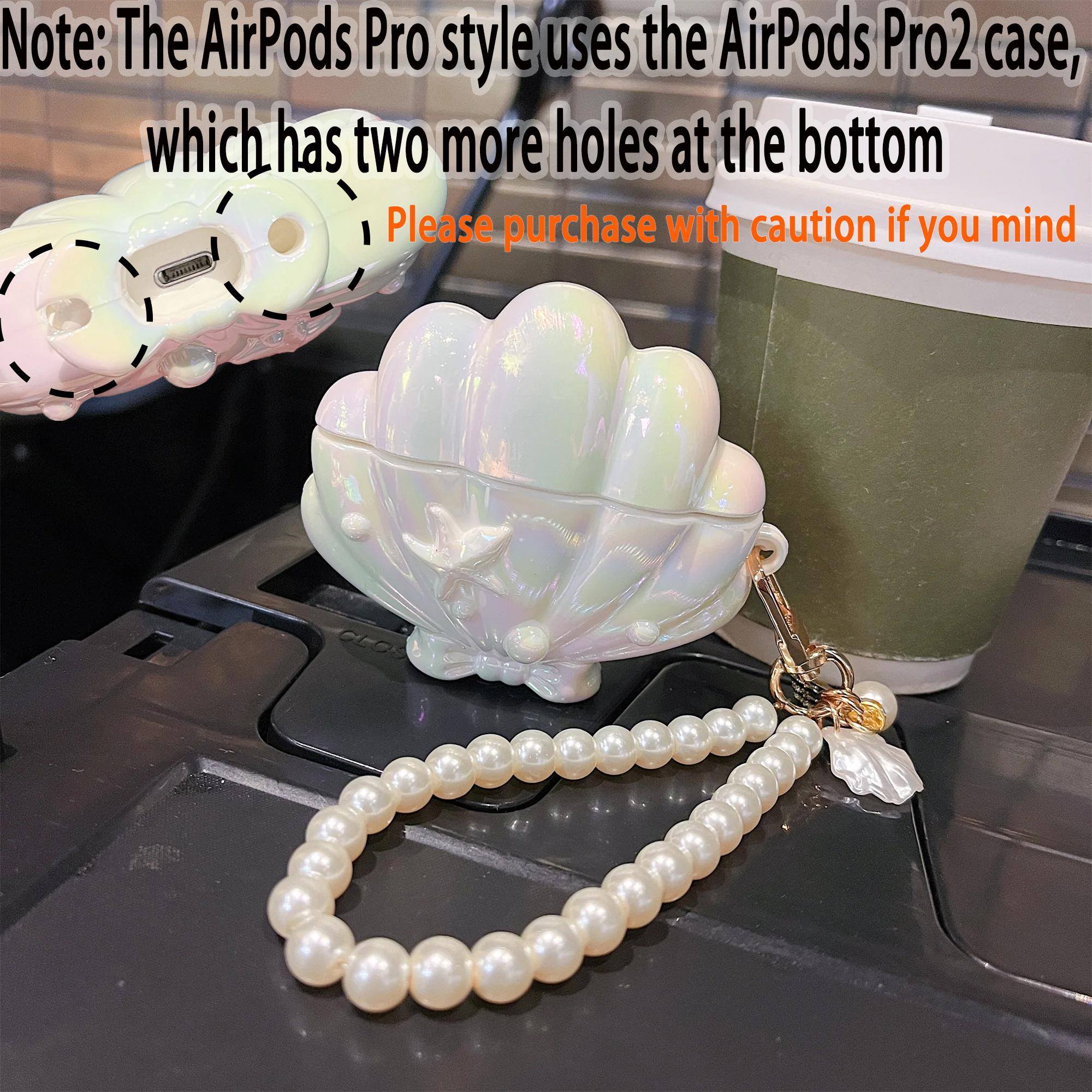 

Чехол из ракушки для AirPods Pro 2, защитный чехол для Airpods 3 2 1, аксессуары для наушников с подвесным чехлом AirPods Pro or Pro2