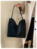 Retro Suede Women's Shoulder Bag 2025 - Large Capacity Tote for Casual and Mother-Child Use