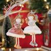 Cute Skirt Doll Ornament Christmas Feature Xmas Tree Pendant Angel Wings Girl Pendant  Dining Room