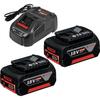 Set 2 batterijen GBA 18V 5,0Ah + Lader GAL 1880 CV - 1600A00B8J