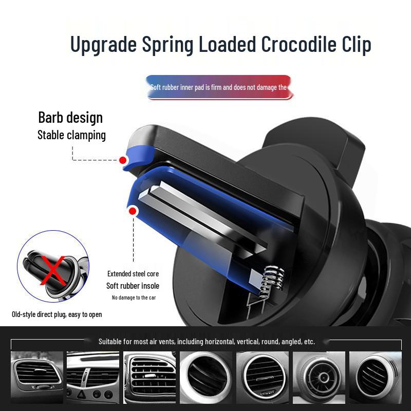 Creative Bat Car Phone Holder - Universal Air Vent Clip-on for Stable Navigation