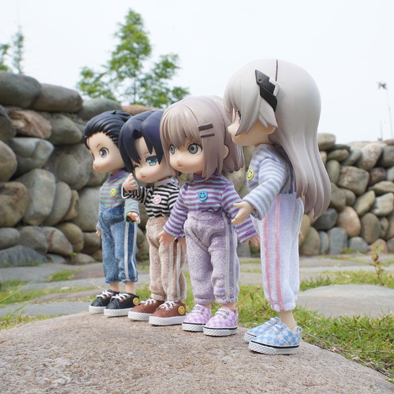 1/12OB11 BJD Doll Clothes Fashion Casual striped Sweatpants designed for SD YOSD Doll Outfits Trousers Doll Accessories 5CM