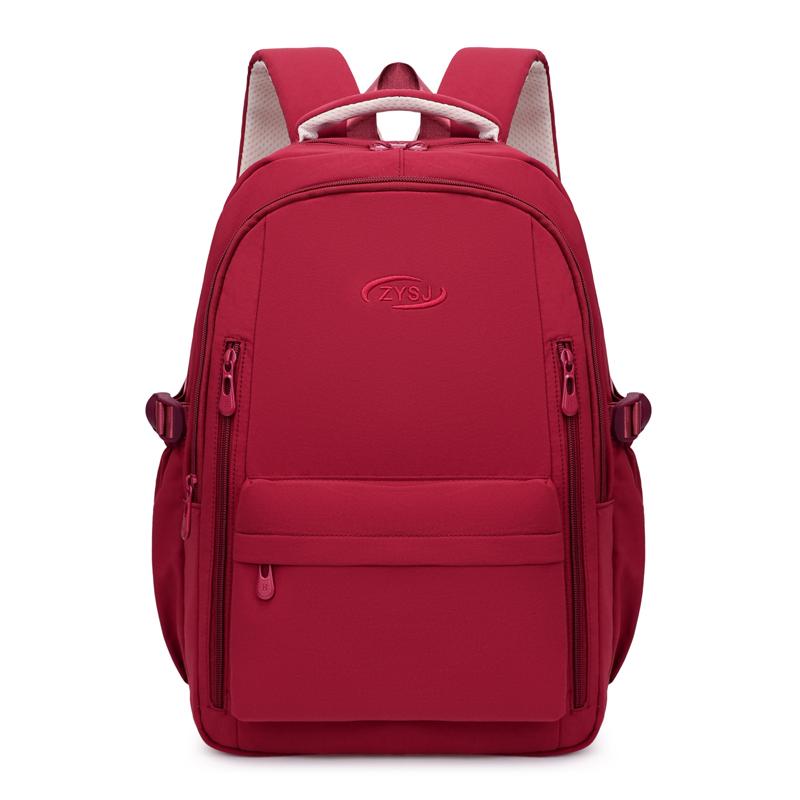 

Student Schoolbag Large Capacity Oxford Computer Bag Unisex Outdoor Travel Backpack червоний