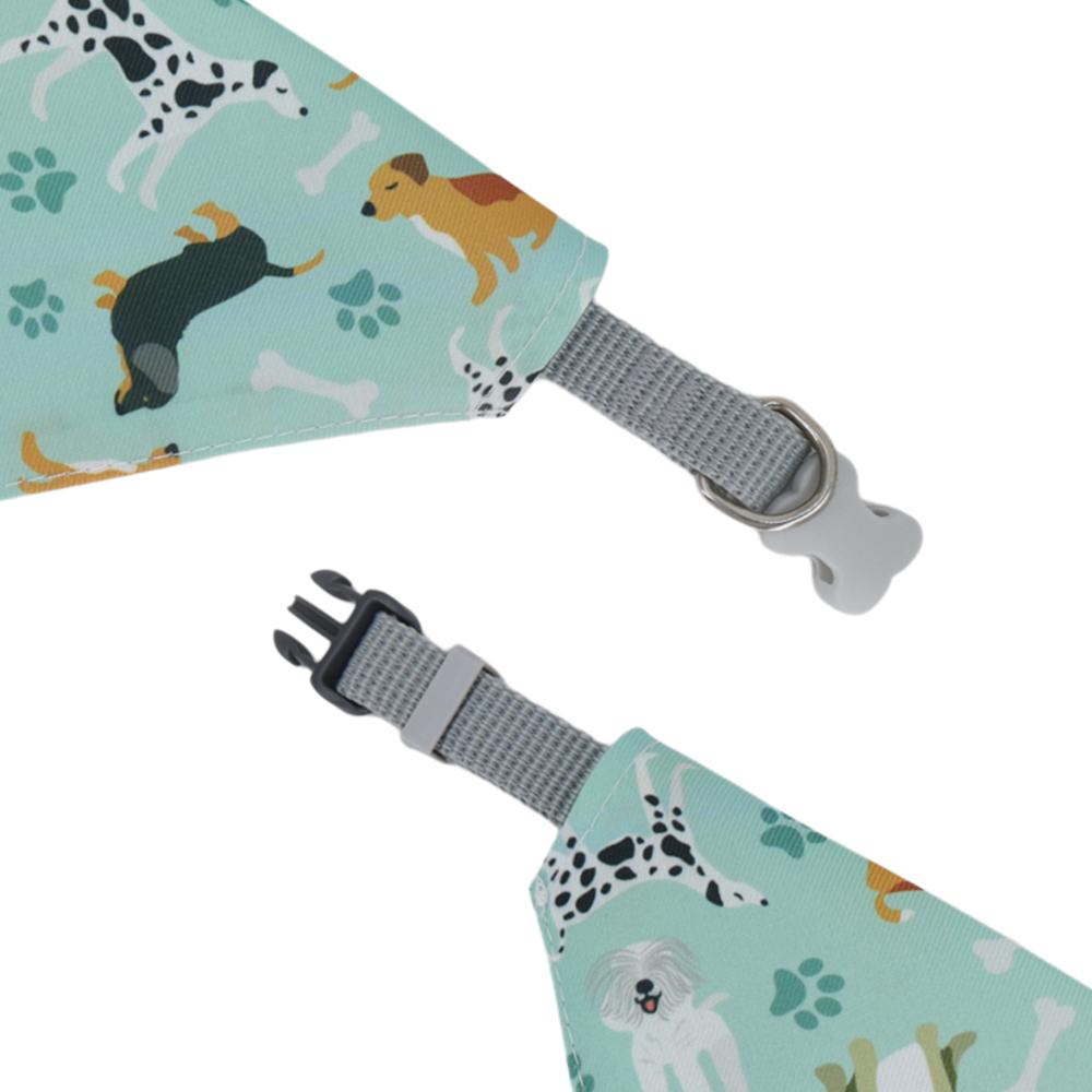 Adjustable Pet Bandana Cotton - Dog Cat Cartoon Print Drool Bib for Daily Use, Triangle Scarf Puppy Kitten Neckwear
