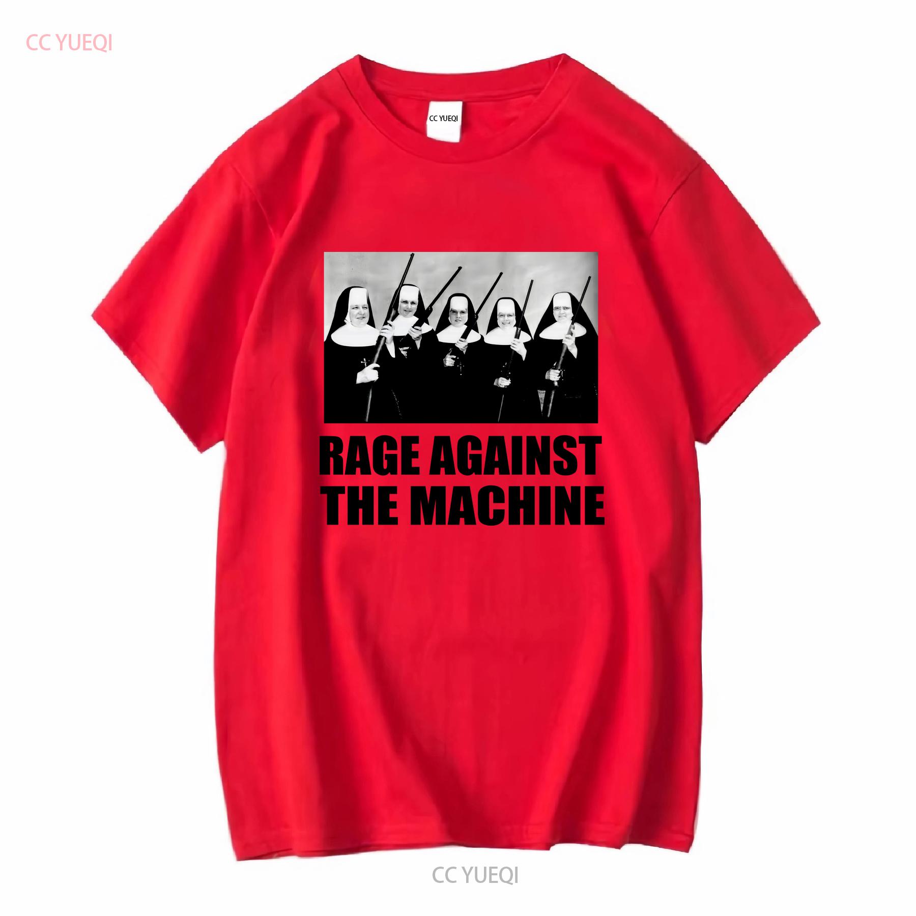 RATM Rage Against The Machine Nuns with Guns T Shirt long or short sleeves vintage Washed Breathable Casual streetwear S