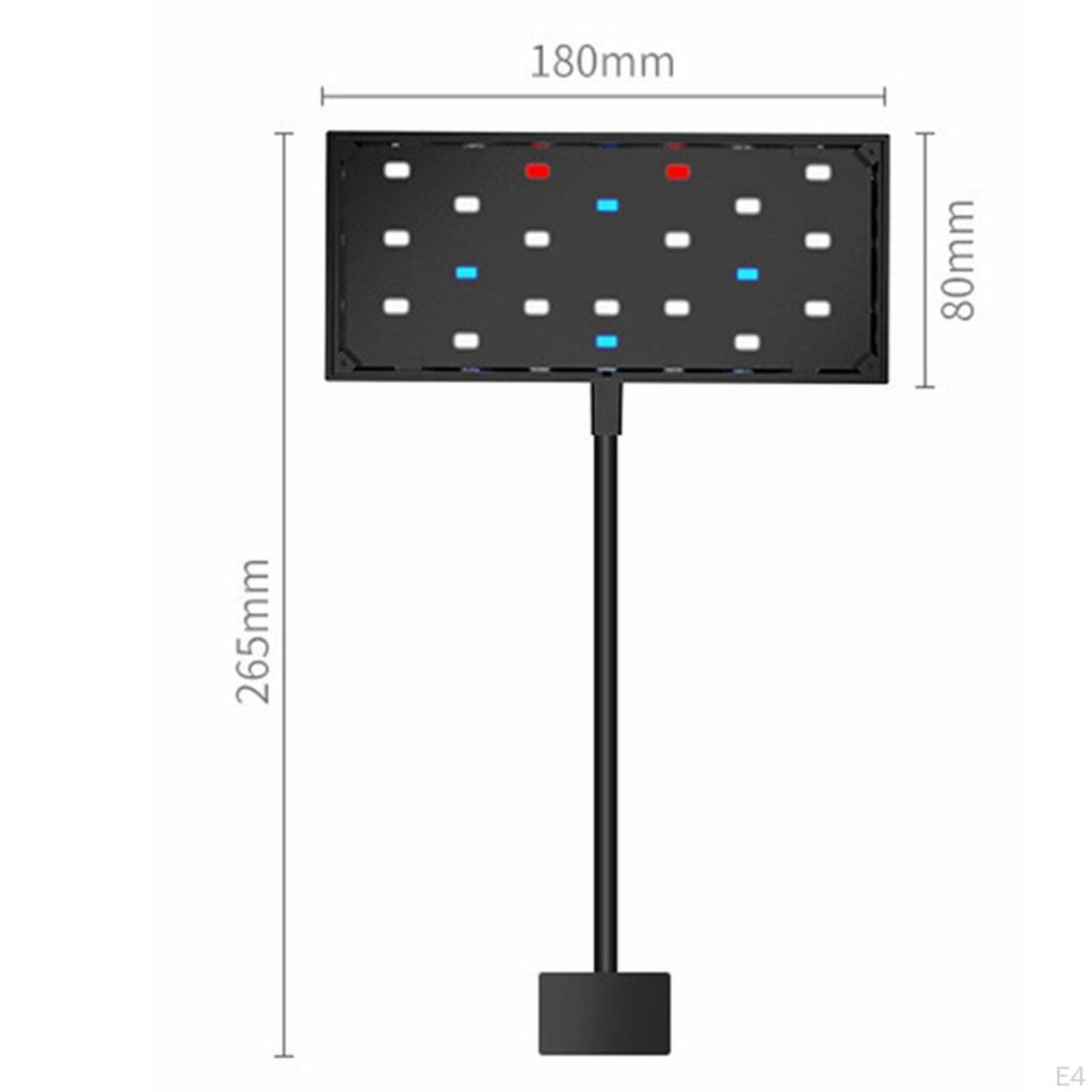 Akcesoria do oświetlenia akwarium 10 poziomów jasności Głowica obracana o 360° Klips do akwarium
