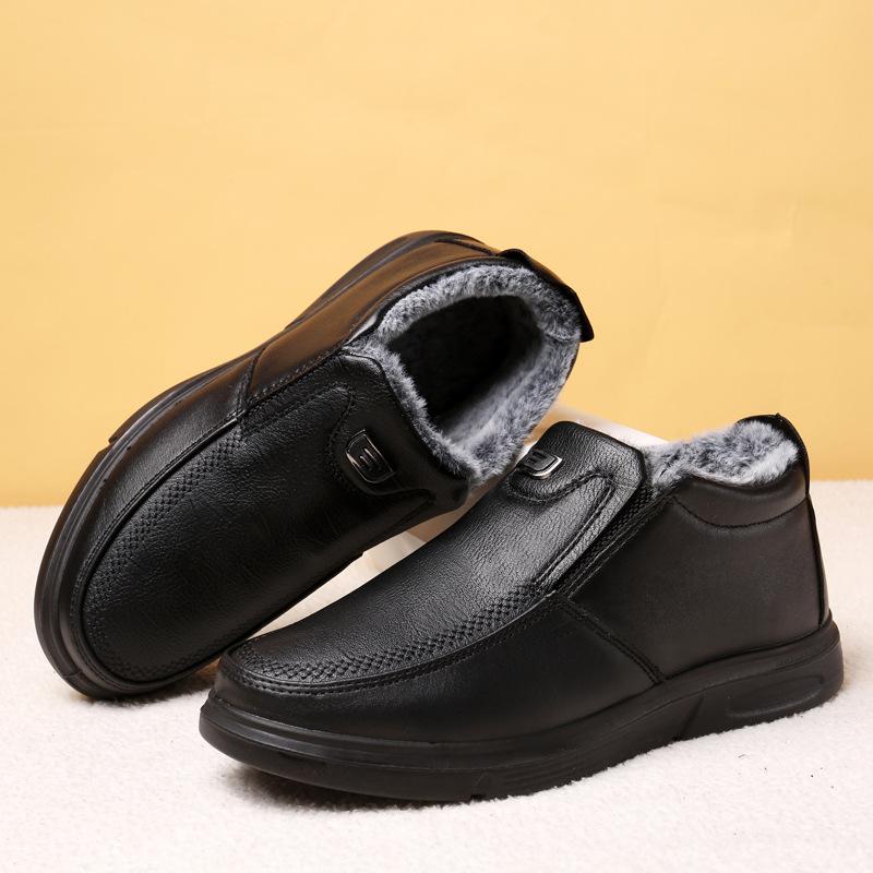 

Мужские хлопковые ботинки импортные торговые большие размеры старые пекинские тканевые туфли хлопковые туфли бархатные среднего и пожилого возраста отцы мальчики зимние теплые пожилые 39