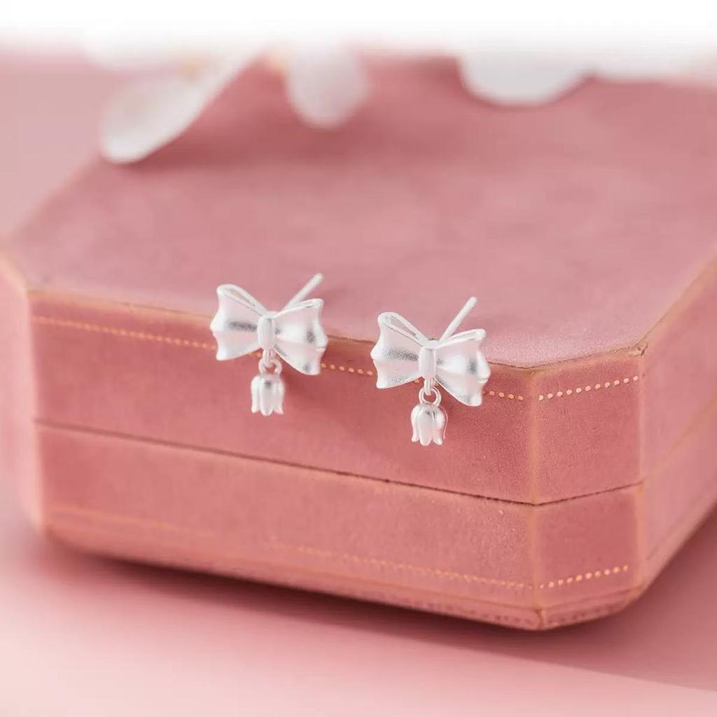 New 925 Silver Hoop Earrings Clip Matte Circle Geometric Punk For Women Girl Gift Jewelry