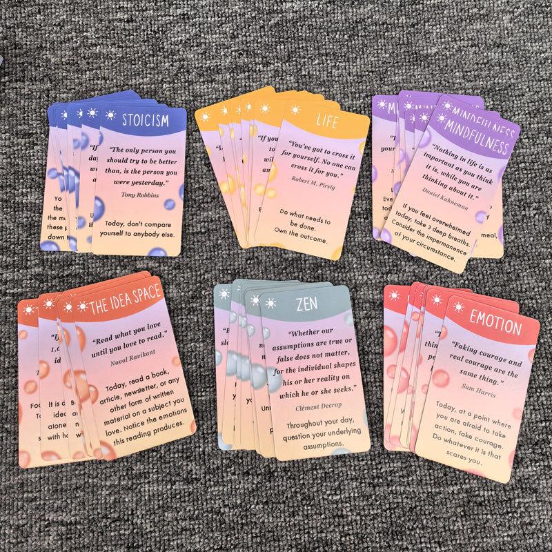 100 Świadomych Podpowiedzi do Kart Samoopieki i Redukcji Stresu Prezent Mindfulness