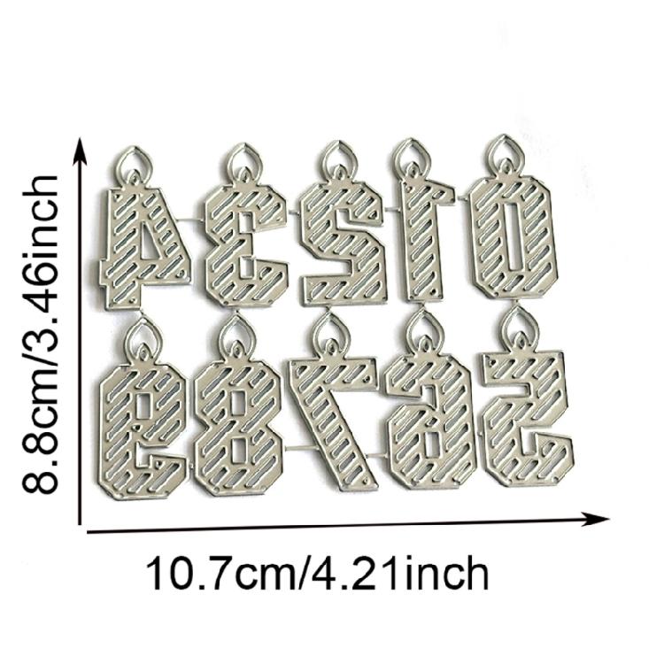 0-9 Number Cutting Dies for Photo Scrapbooking Card Making Decorations Embossing Stencils Carbon Steel Die Cuts