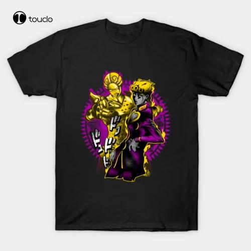 Attack Of Giorno Giovanna From JojoS Bizarre Adventure Black TShirt S6xl Tee Shirt