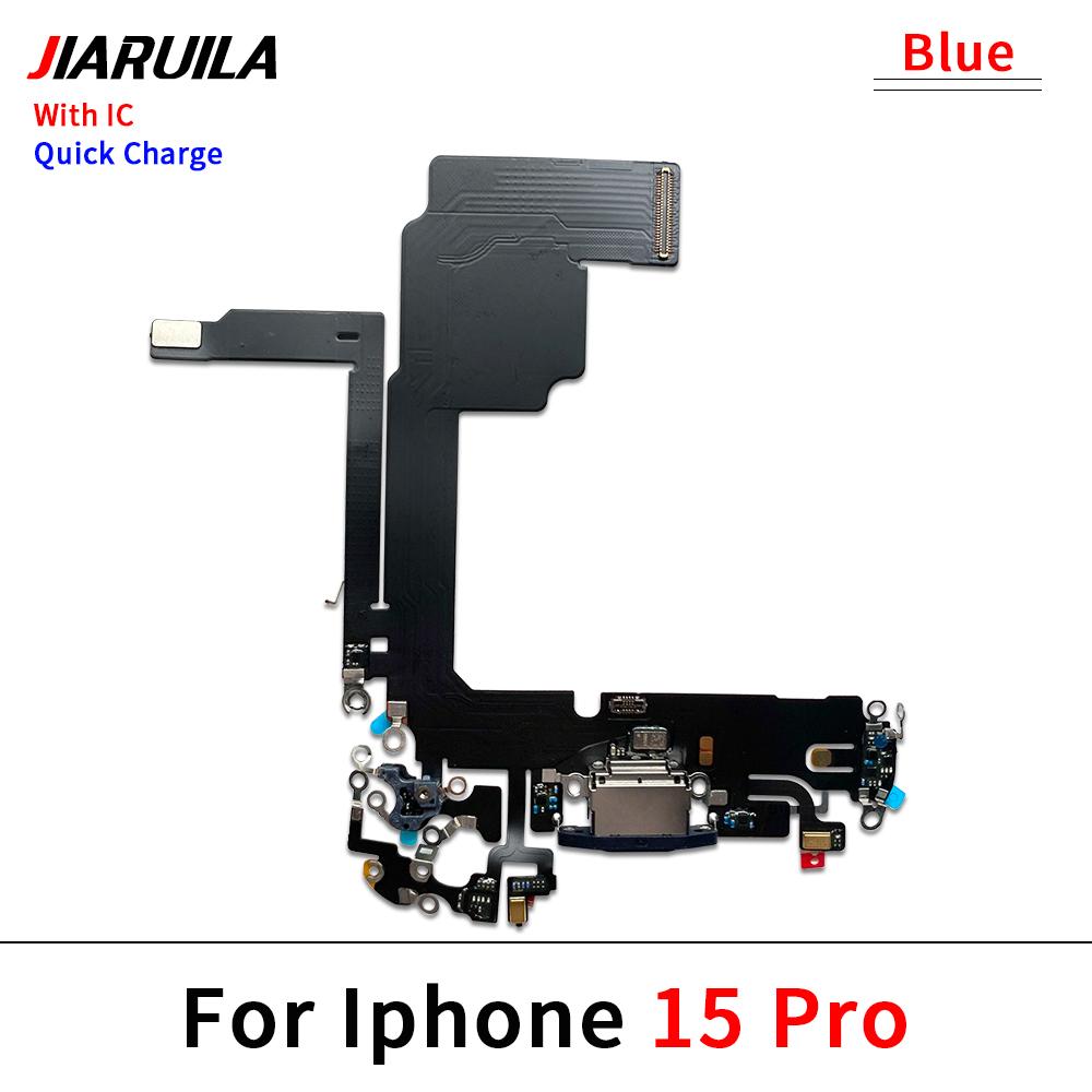 NEW USB Charger Charging Port Dock Connector Microphone Board Flex Cable For iPhone 15 / 15 Plus / 15 Pro