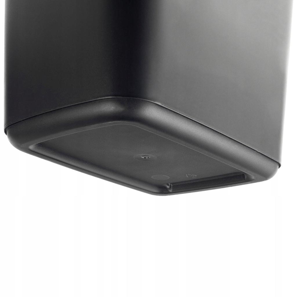 KADAX 12L Trash Can Waste Container Black with Handle Bucket