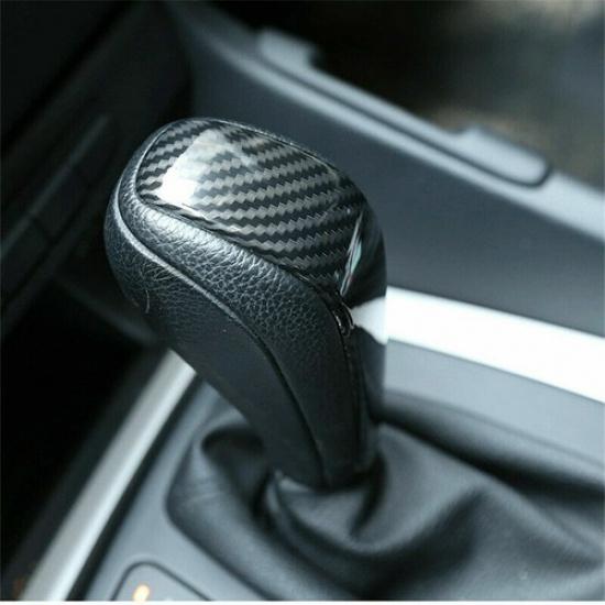 ABS Carbon fiber gear shift knob sticker Fit for BMW E65 E48 E85 E86 3 7 series
