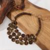 Round Beaded Necklace MultiLayer Long Necklace Trendy Woman Acrylic Necklace  Summer Holiday