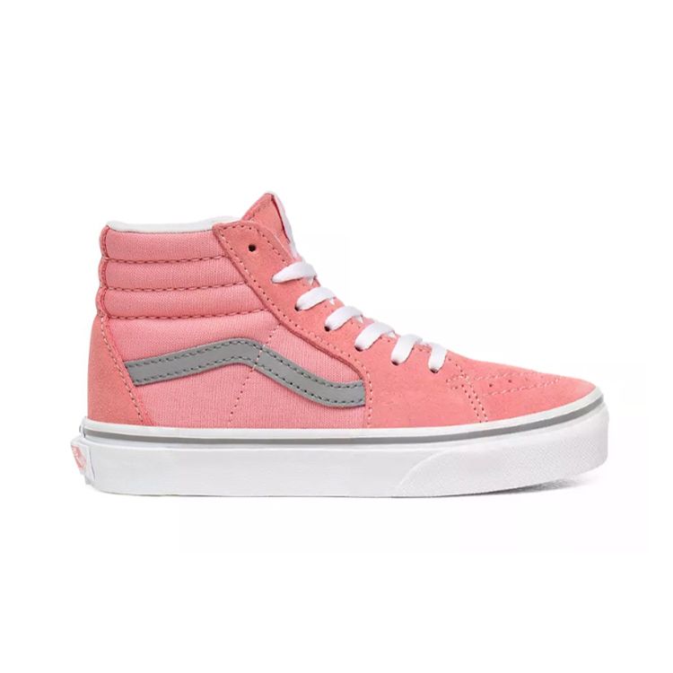 Vans Sk8 High Top Kids Skate Shoes Pink Gray Kids Sneaker VN0A4BUWXWE