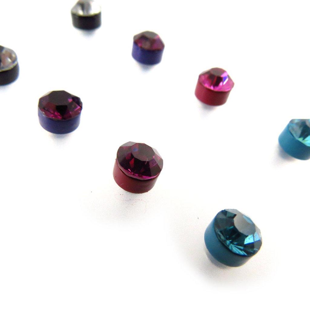 Les Trésors De Lily [J6252] - 4 Pairs of Tutti Frutti 'Crystal' Earrings