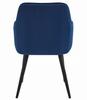 NANA chair - navy blue velvet / black legs x 2