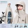 Impermeabile per Scooter Elettrico da Donna, Monoposto, Lungo, Integrale, Antitempesta, Extra Large e Spesso, Poncho Impermeabile per Guidare