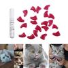 20Pcs Domestic Animal Sheath Pet Nail Covers Protect Small Nails