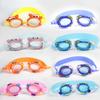 Professional Swimming Goggles Girl Cartoon Swim Glasses with Ear Plug Waterproof Anti Fog Swim Eyewear For Children Kids Gifts