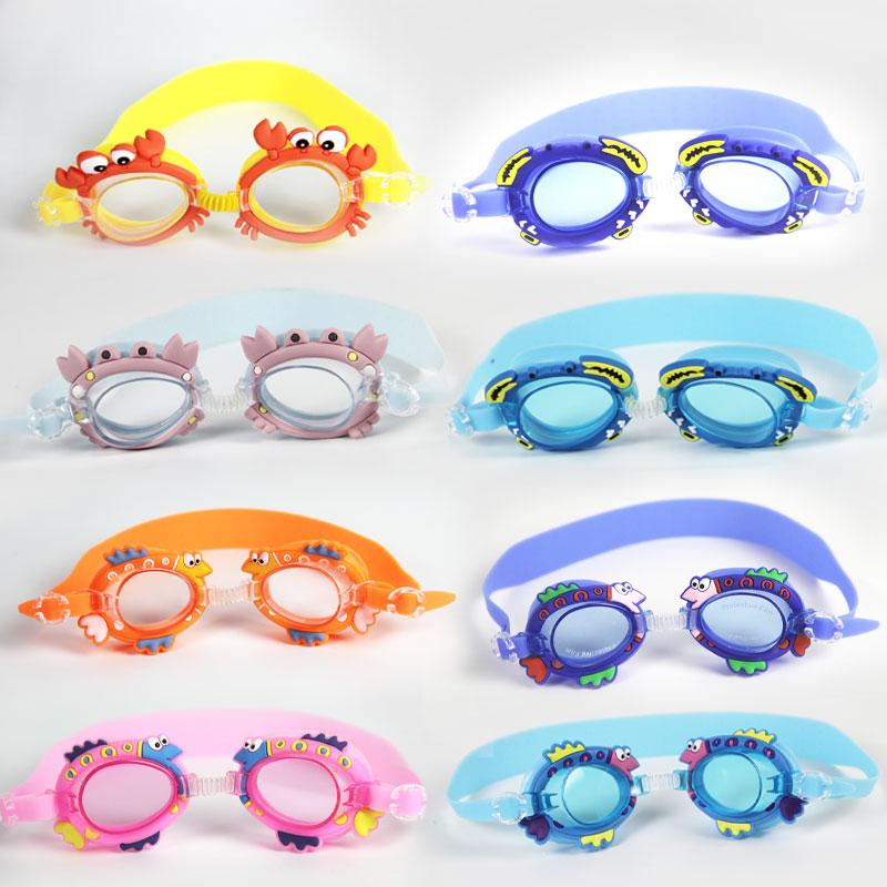 Professional Swimming Goggles Girl Cartoon Swim Glasses with Ear Plug Waterproof Anti Fog Swim Eyewear For Children Kids Gifts