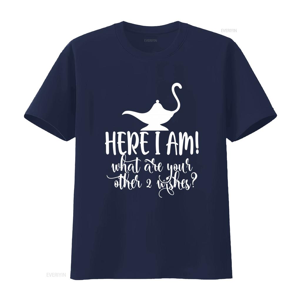 Magic Lamp Genie T Shirt Here I Am What Are Your Other 2 Wishes Perfect for Friends vintage Washed designer clothes Stretched