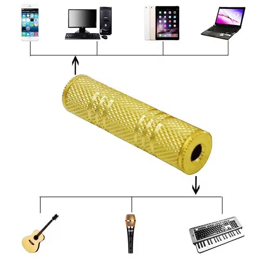Gold Plated 3.5mm Jack Coupler 3.5 Mm Female To 3.5mm Female 3.5mm Stereo Coupler Socket