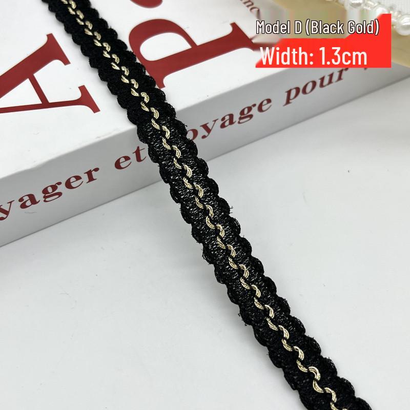 Handmade Gold & Silver Thread Lace: Song Brocade National Style for DIY Clothing, Cuffs, Curtains, and Cushion Decoration.