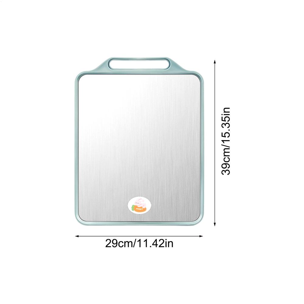 

Chopping Board Double-sided Mat for Cutting with Handle Meal Prep Chopping Mat for Kitchen Restaurant Commercial Camping Outdoor серебряный