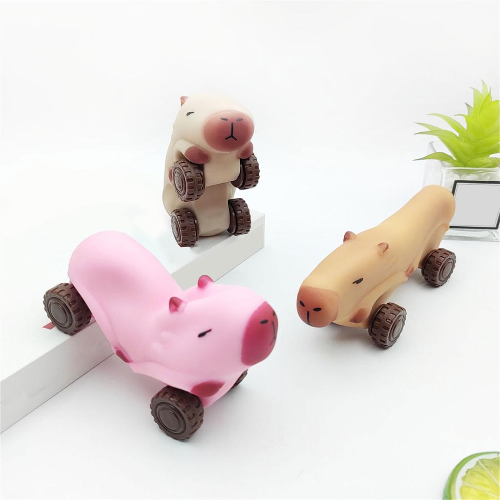 Multipurpose Lovely Capybara Car Stress Reliever Portable Accessory for Student Office Workers and Anxiety Relief