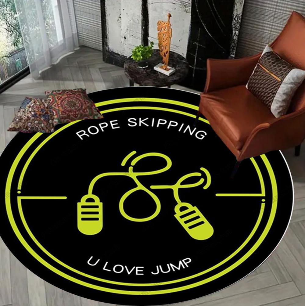 

Modern Rope Skipping Pattern Carpet Mat Rug Soft Non Slip Floor Mat for Living Room Bedroom Home Decoration Carpet 60cmx60cm
