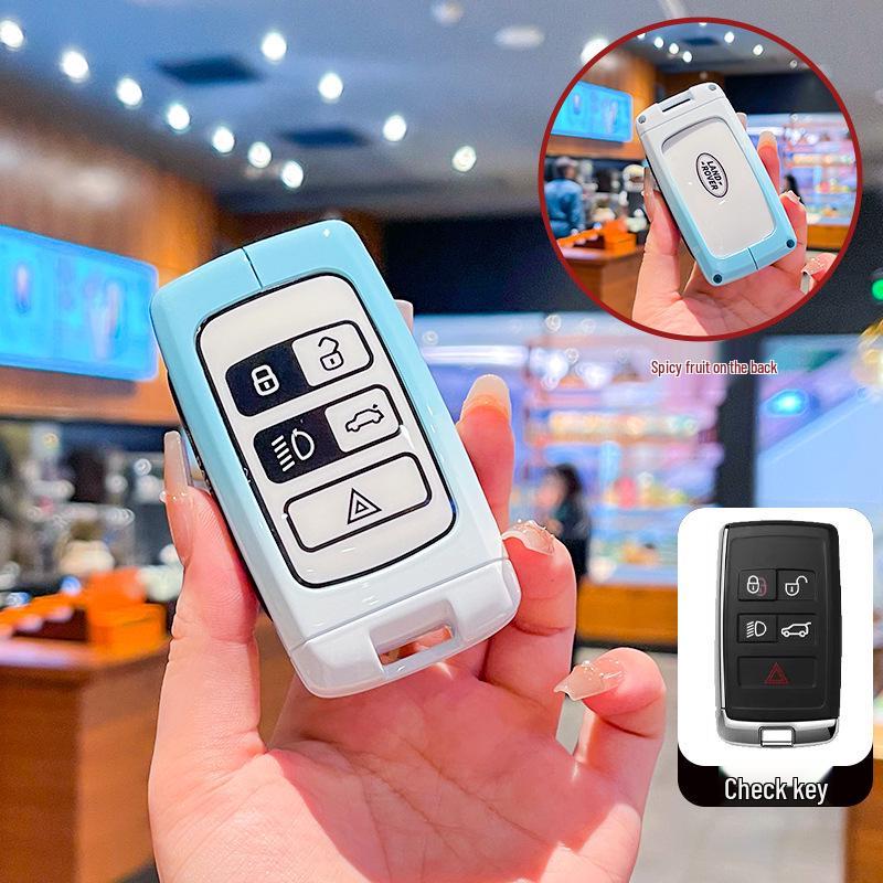 Key Covers for Land Rover Range Rover Evoque, Discovery 4/5, Velar, Range Rover Sport, and Freelander 2