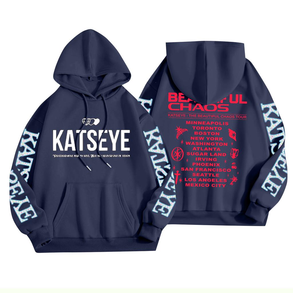 Unisex Fashion Lightweight Long Sleeve Pullover With Pockets Printed Hoodie