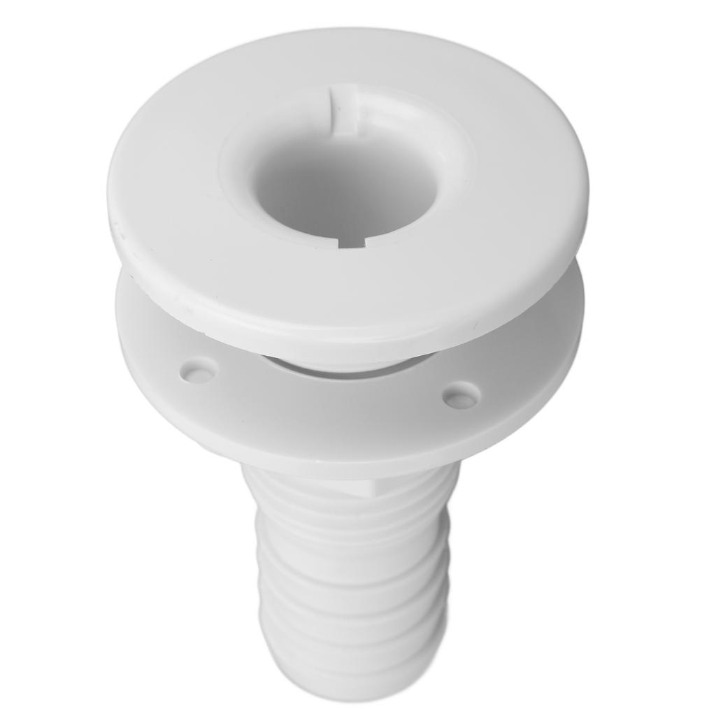 1‑1 8in Boat Through Hull Connection Plastic White Pipe Fitting for Onboard Plumbing System