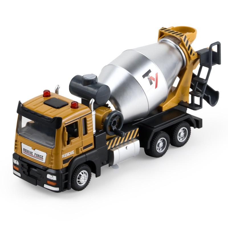 Mixing Truck Construction Vehicle Model With Sound Light For Kids And Collectors