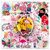 50 Flamingo Graffiti Cartoon Animal Stickers for DIY Skateboards, Water Bottles, and Suitcases