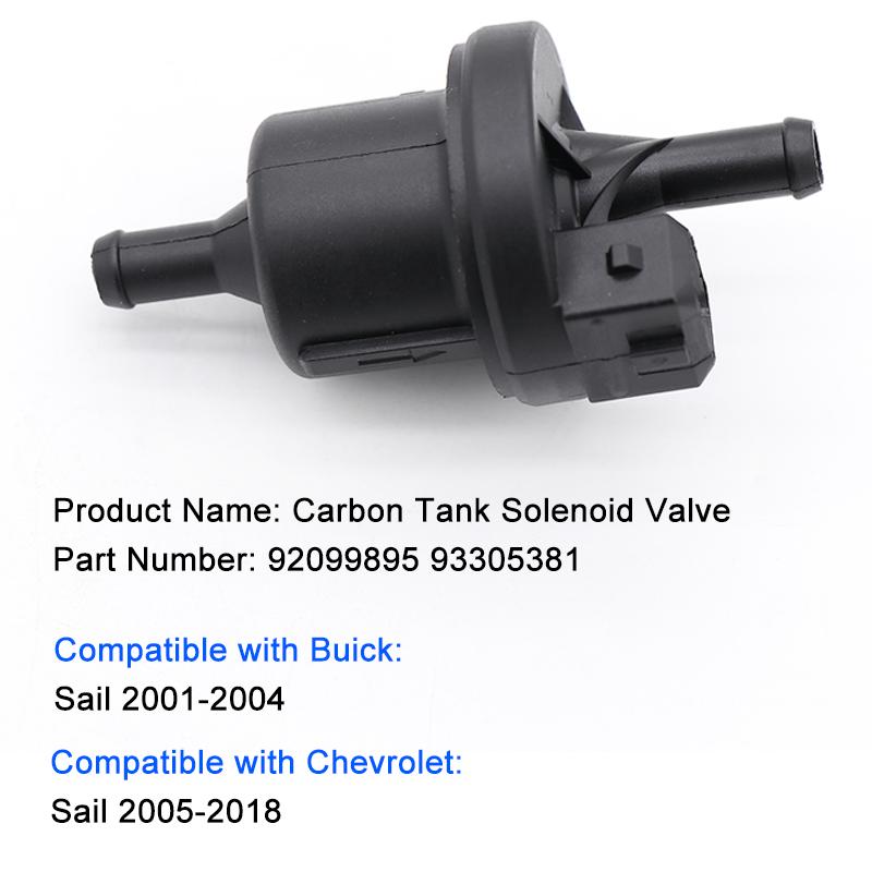 Carbon Tank Solenoid Valve 92099895 93305381 for Buick Sail 2001-2004, for Chevrolet Sail 2005-2018, for Daewoo Opel