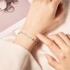 Gold Heart Chain Bracelet for Women Stainless Steel Adjustable Bracelets Summer Jewelry